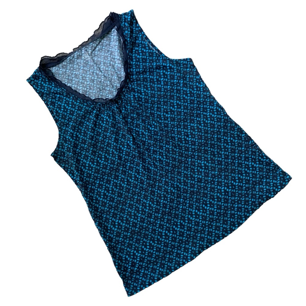 Ann Taylor LOFT Tank Top - size Large ruffle neck